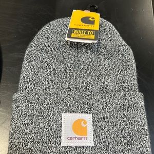 Black/Gray carhartt beanie